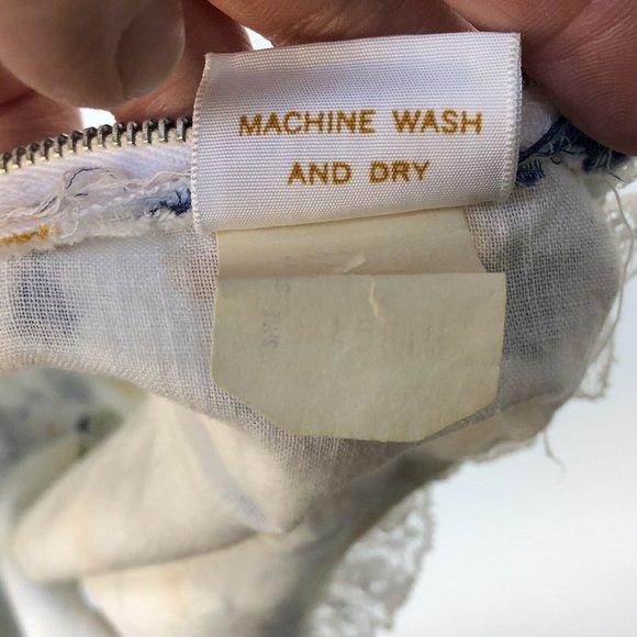 Vintage Montgomery Ward Girls Drop Waist Dress Approx Size     Flowers - Picture 7 of 11